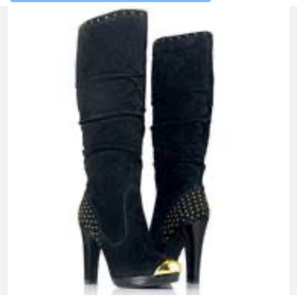 Elegant Black High Heel Boots